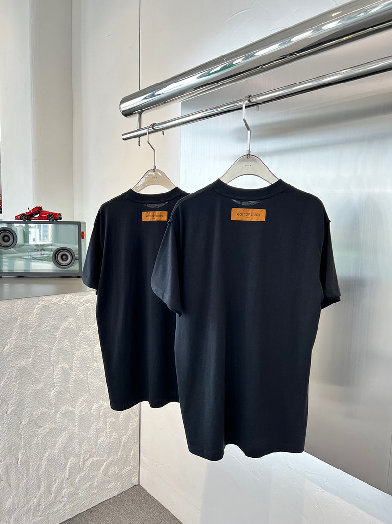 Louis Vuitton L.Vuitton Printed T-shirt Black