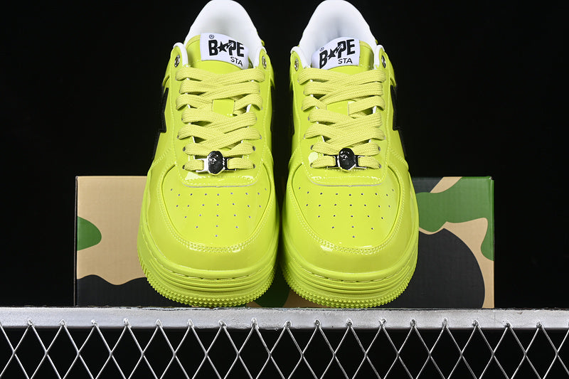 A Bathing Ape Bape Sta #2 Yellow Patent