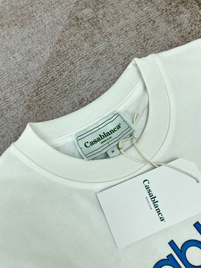 CASABLANCA Tennis Club Sub Printed T-Shirt White