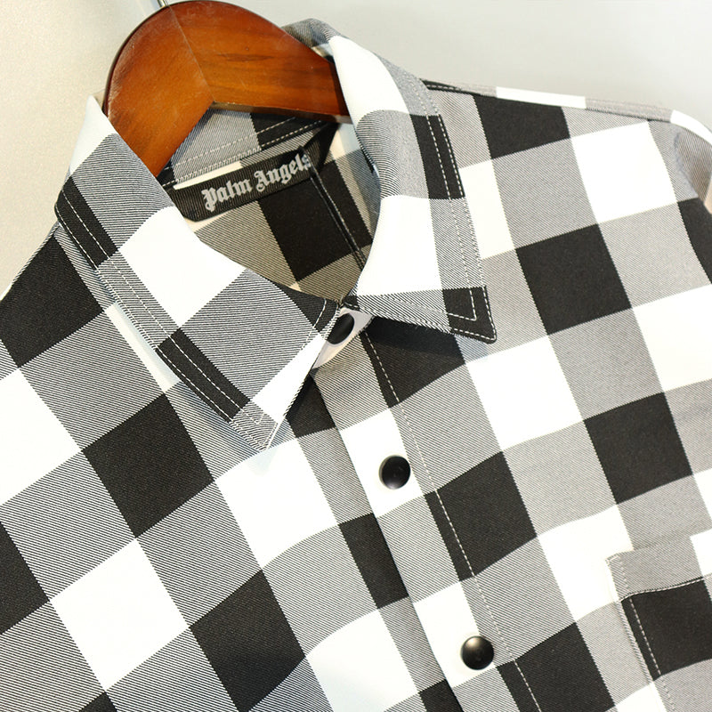 Palm Angels Black & Red Burning Shirt