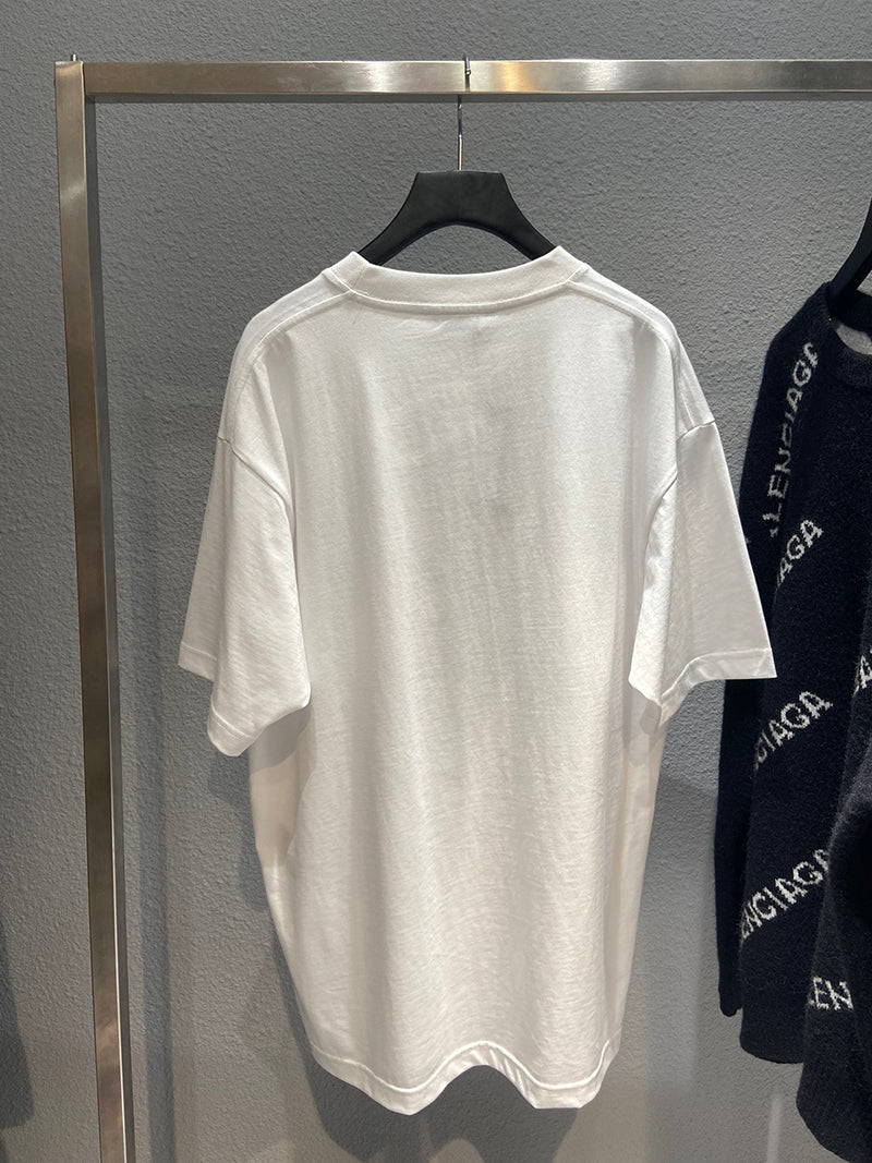 Balenciaga Baby Yoda Short Oversized Tshirt White
