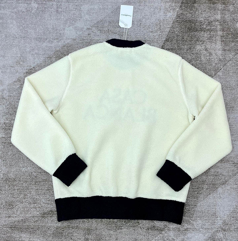 Casablanca Colourblock Embroided Sweatshirt White