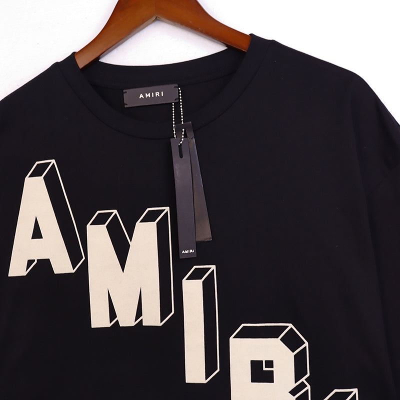 AMIRI Flocked Hockey Skater Tee Black