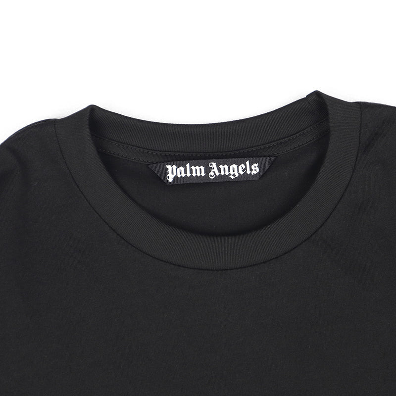 Palm Angels Sprayed Palm Logo Over T-Shirt Black