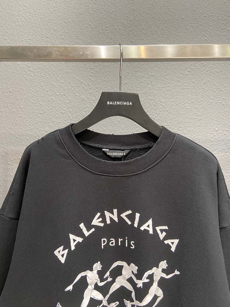 Balenciaga Athletes Intarsia Knit Sweater