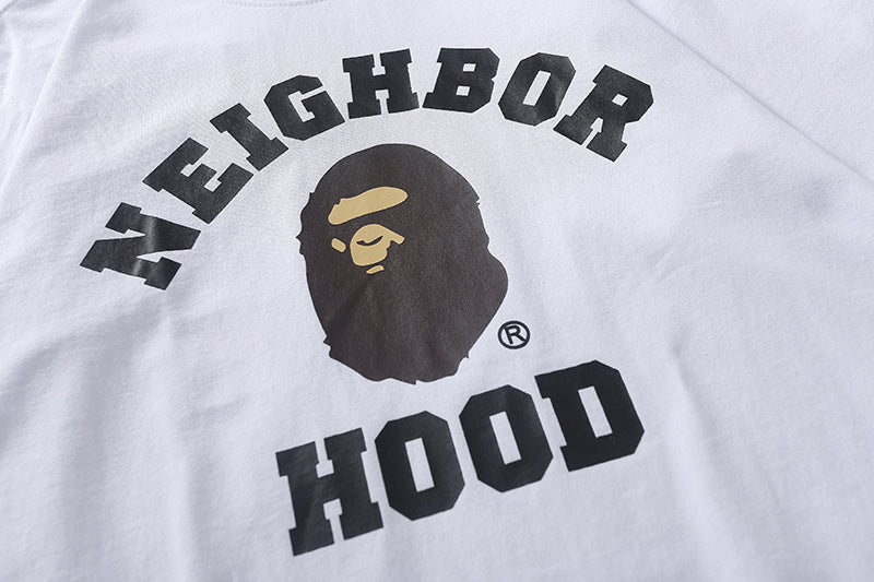BAPE A BATHING APE x NEIGHBORHOOD TEE White