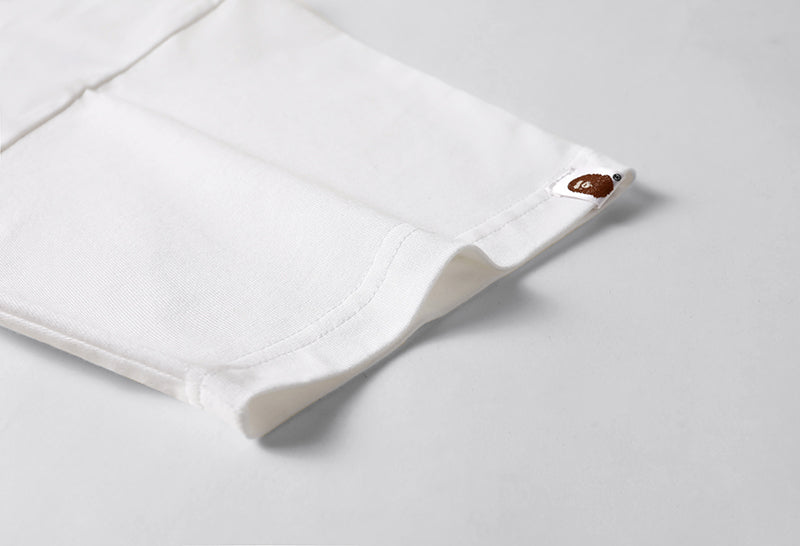 BAPE Multi Label Side Big Ape Head Tee White