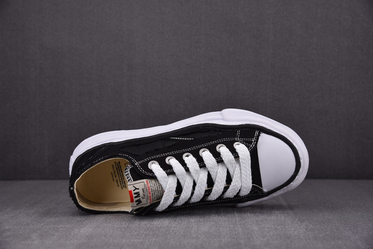 Maison Mihara Yasuiro Baker OG fringed cotton-canvas Black