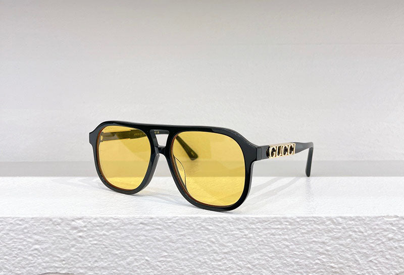 Gucci logo-plaque Tortoiseshell Sunglasses