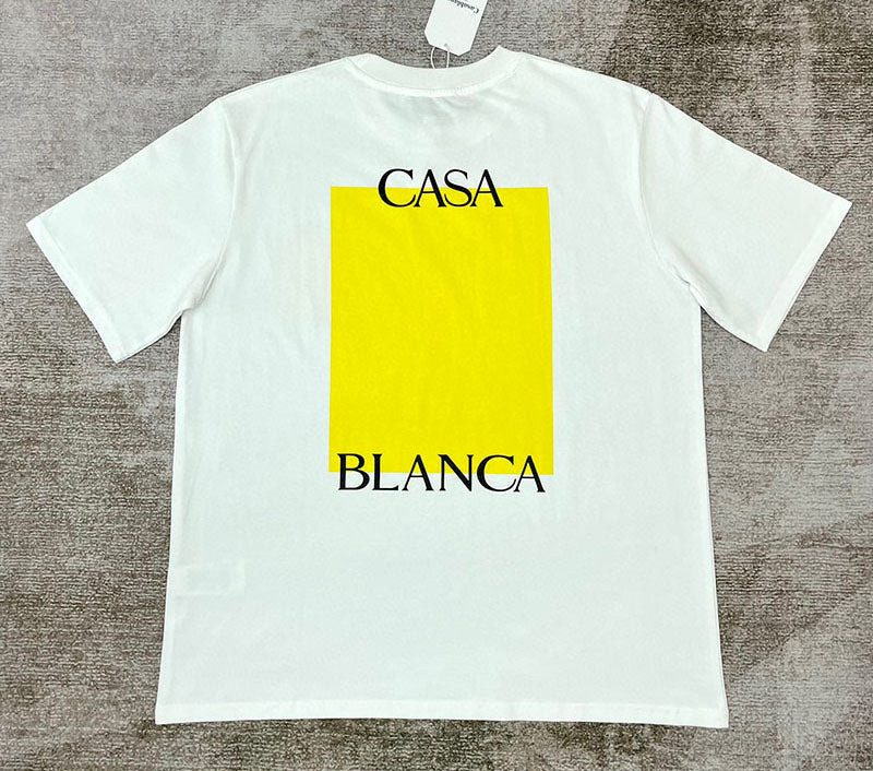 CASABLANCA Yellow Block T-Shirt