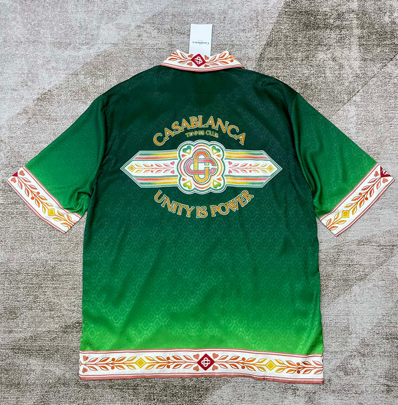 CASABLANCA Unity Is Power Silk Shirt