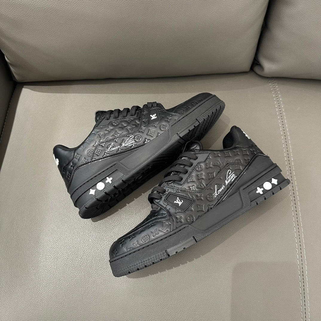 Louis Vuitton LV Trainer Black Wool