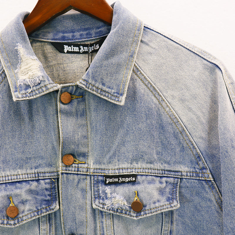 PALM ANGELS Oversized denim jacket Palm Angels