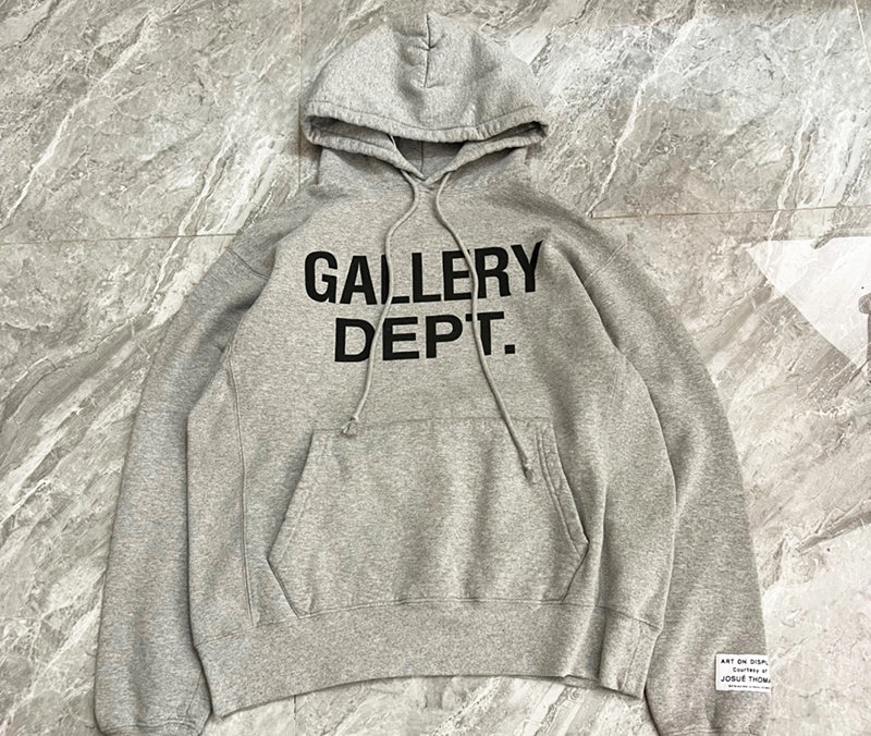 Gallery Dept. Centered Logo Hoodie Grey