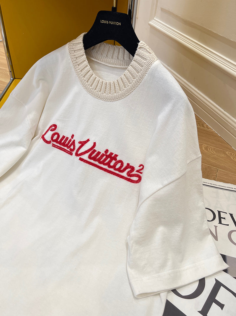 Louis Vuitton x Nigo Embroidered Mockneck Tee