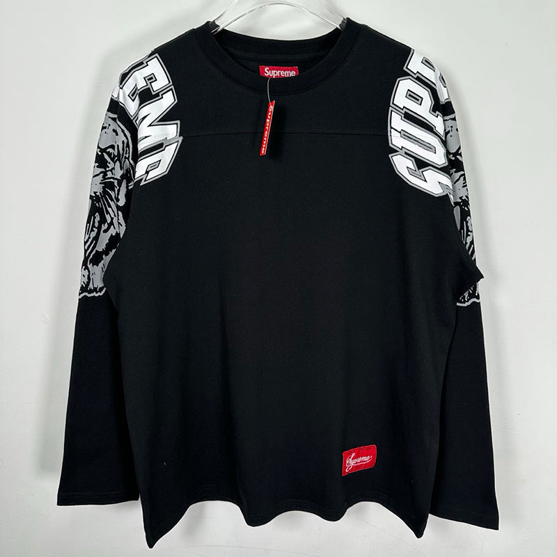 Supreme Mascot L/S Football Top Black