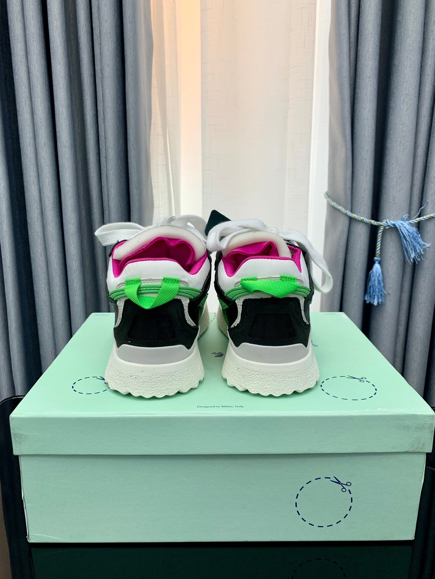 Off-White New Mid Sponge 'Black White Green'