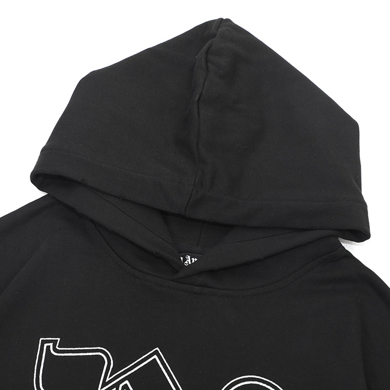 Palm Angels Black Monogram Hoodie