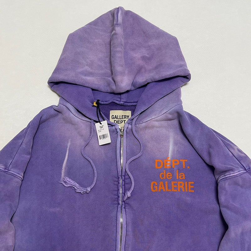 Gallery Dept. French Zip Hoodie Purple