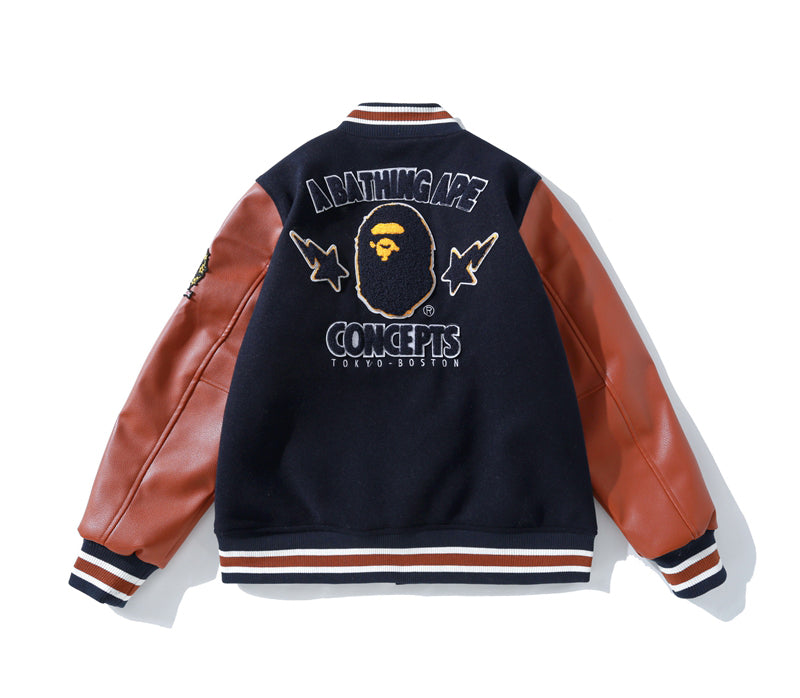 BAPE x Concepts Varsity Jacket Navy