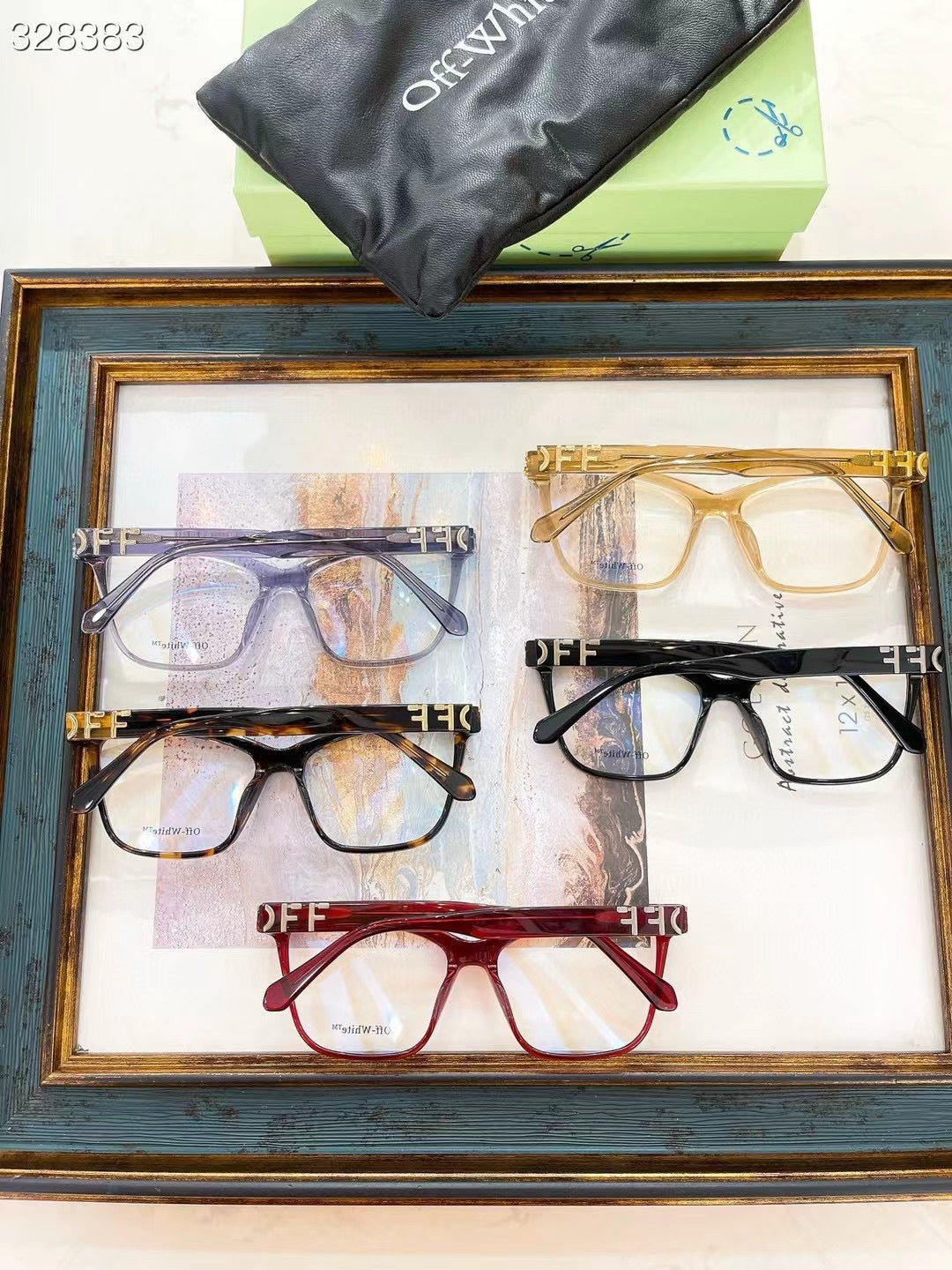 Off-White Eyewear butterfly-frame Glasses Black