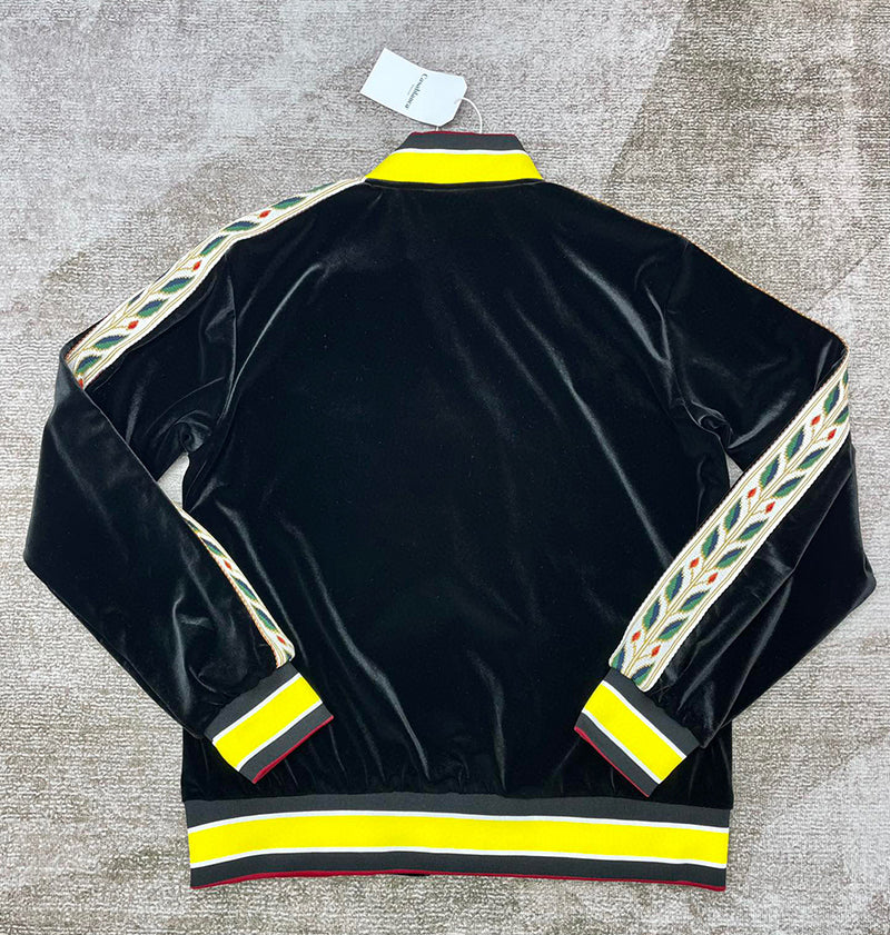 Casablanca  Laurel Track Jacket Black/Yellow