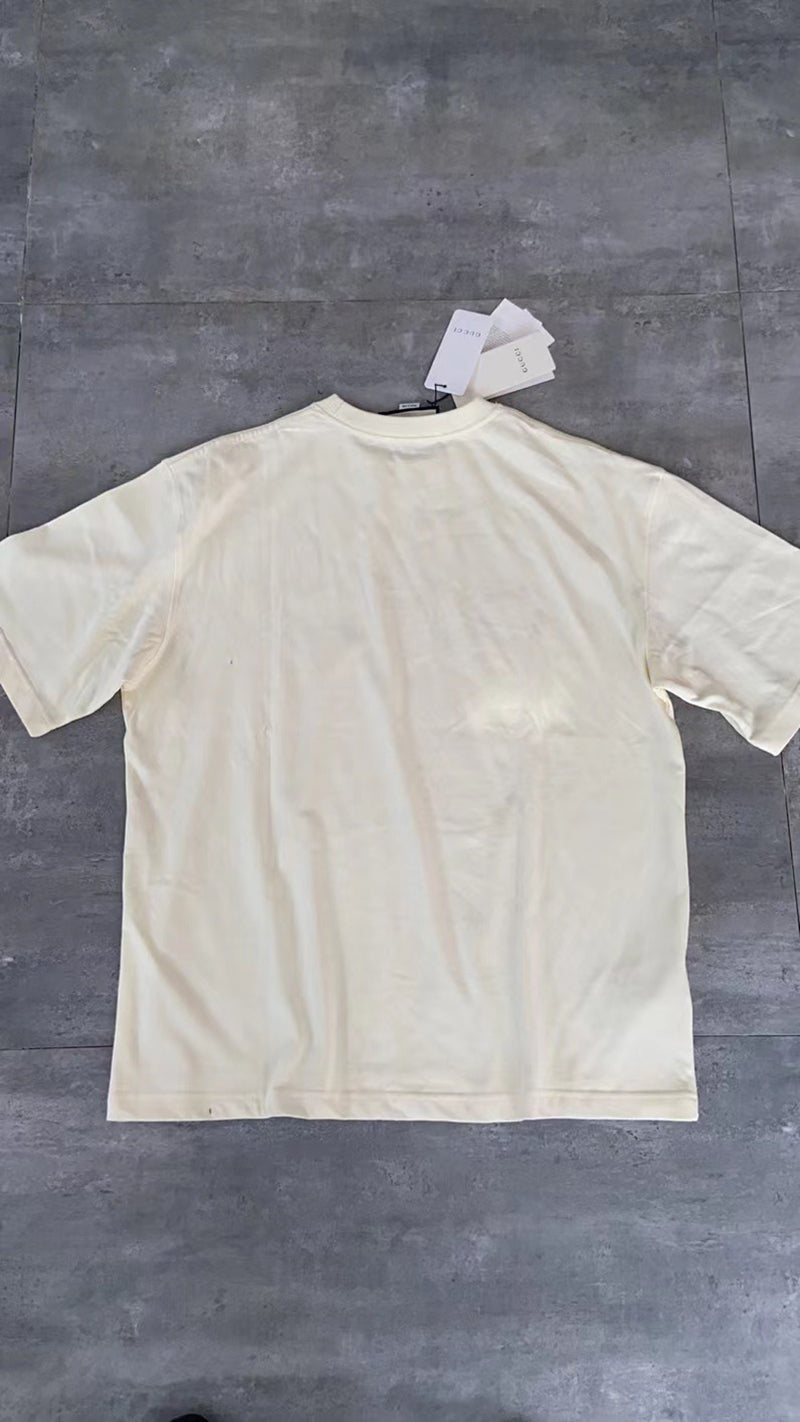 Gucci Cotton Jersey Oversize With Logo White