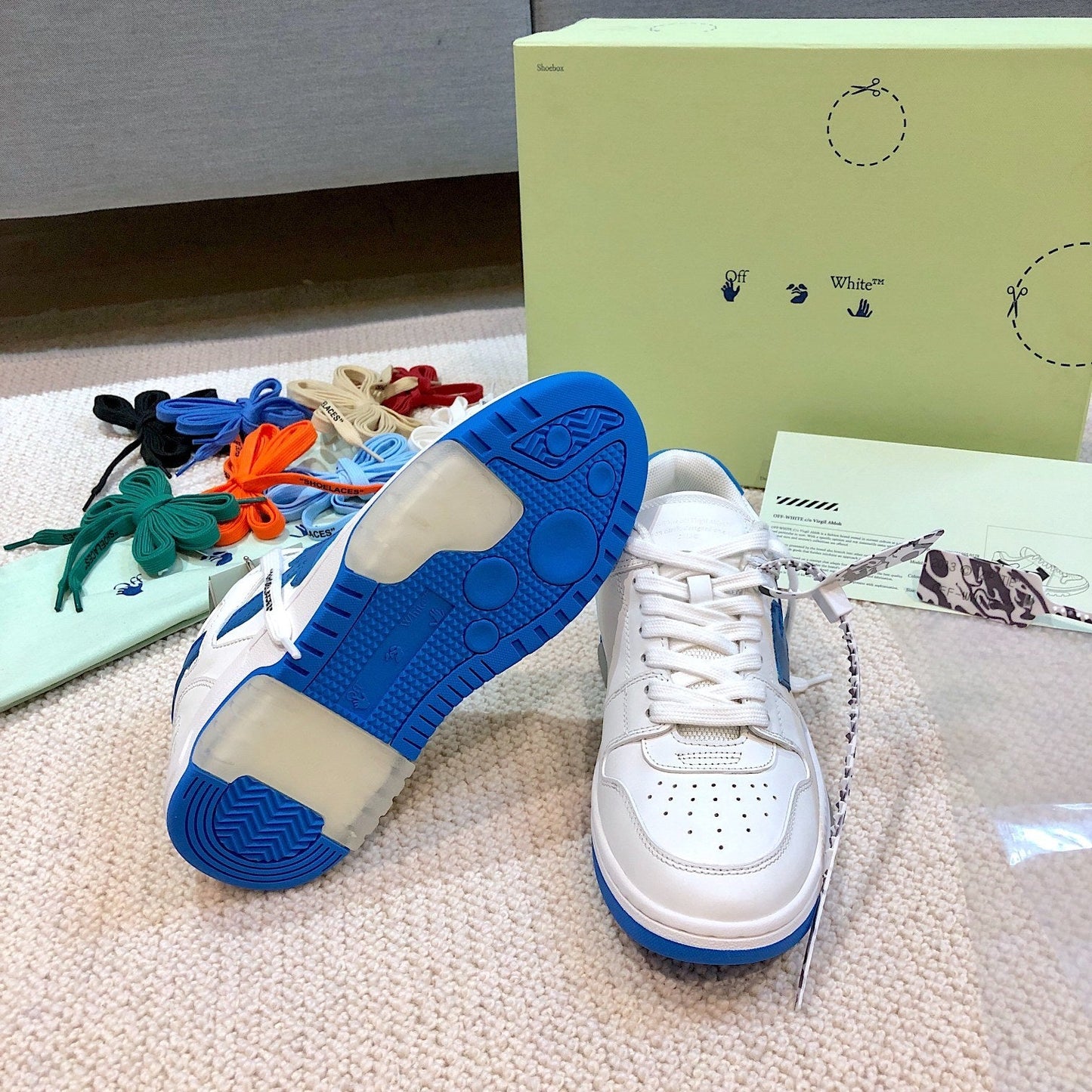 Off-White Out of Office Low 'White Navy'