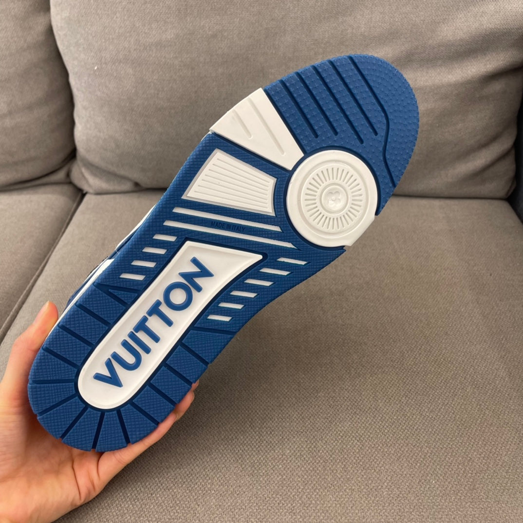 Louis Vuitton LV Made Trainer Monogram Denim White Blue