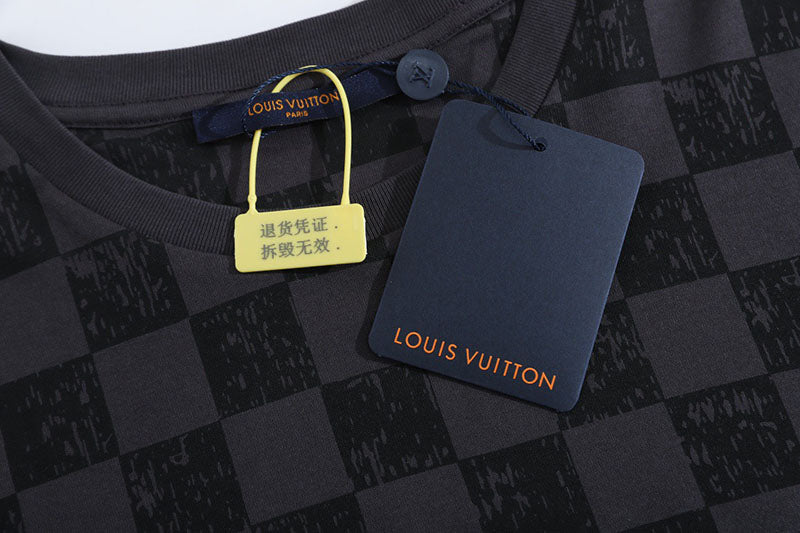Louis Vuitton Damier T-shirt Dark Grey