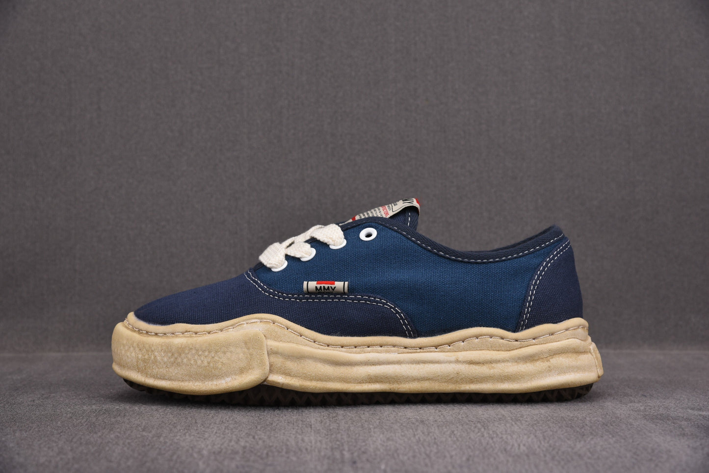Maison Mihara Yasuiro Baker OD OG Sole Canvas Low Blue