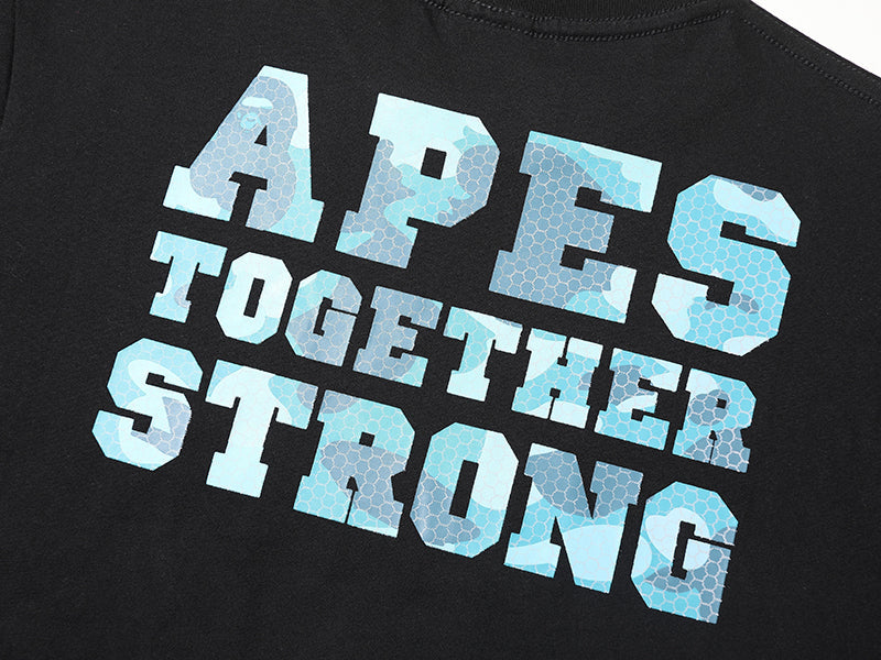 BAPE A BATHING APE｜HONEYCOMB CAMO BAPE BUSY WORKS TEE Black