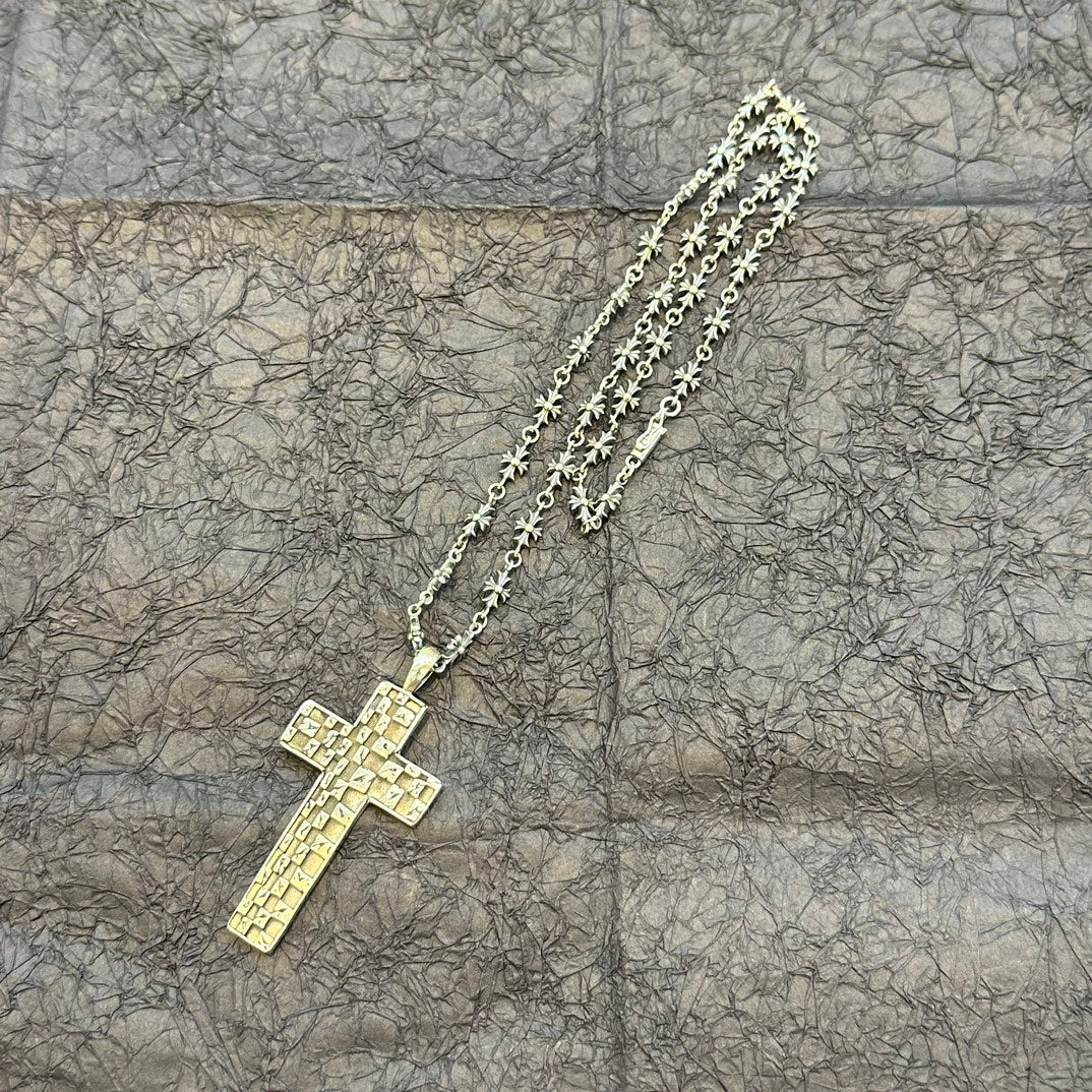 Chrome Hearts - Cross chess pendant necklace