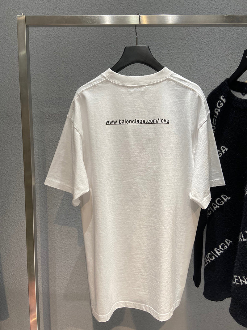 Balenciaga I Love You T Shirt White