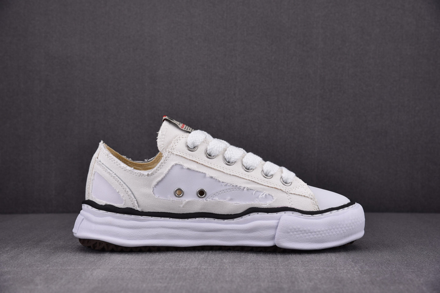 Maison Mihara Yasuiro Baker OG fringed cotton-canvas White