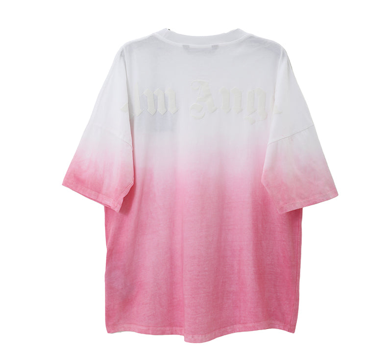 Palm Angels logo dégradé T-Shirt White/Pink