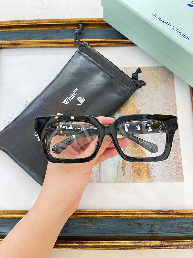 Off-White Rectangular Frame Sunglasses