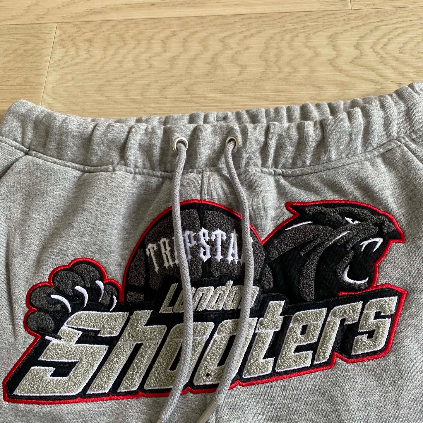 Trapstar Shooters Hoodie Tracksuit Grey/Red