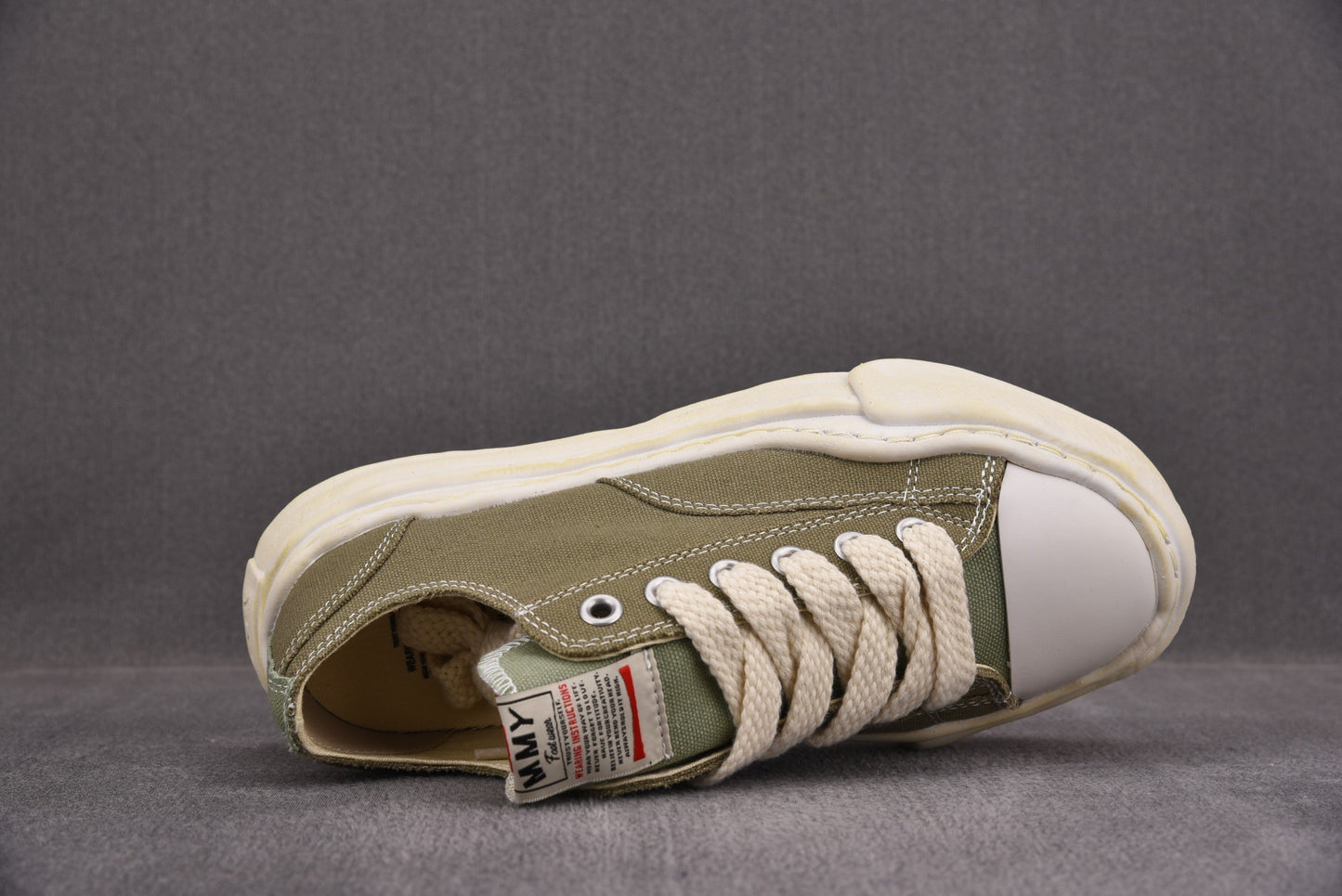 Maison Mihara Yasuiro Baker OD OG Sole Canvas Low Green