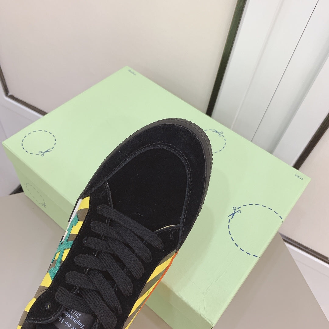 Off-White Low Vulc Black Yellow Green