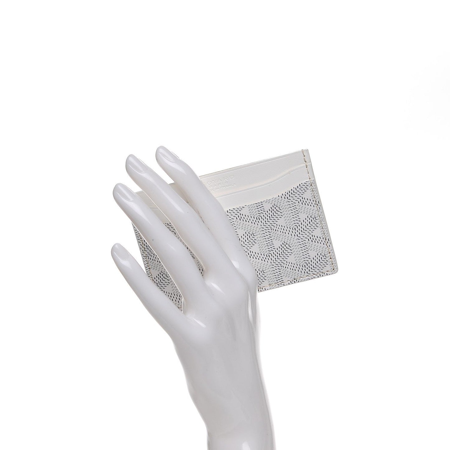 Goyard Saint Sulpice White in Canvas/Calfskin