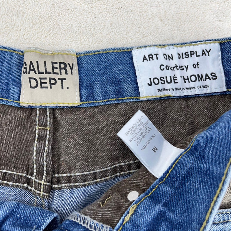 Gallery Dept. 'G' Patch Bronco Flare Straight-Leg Jeans - Blue