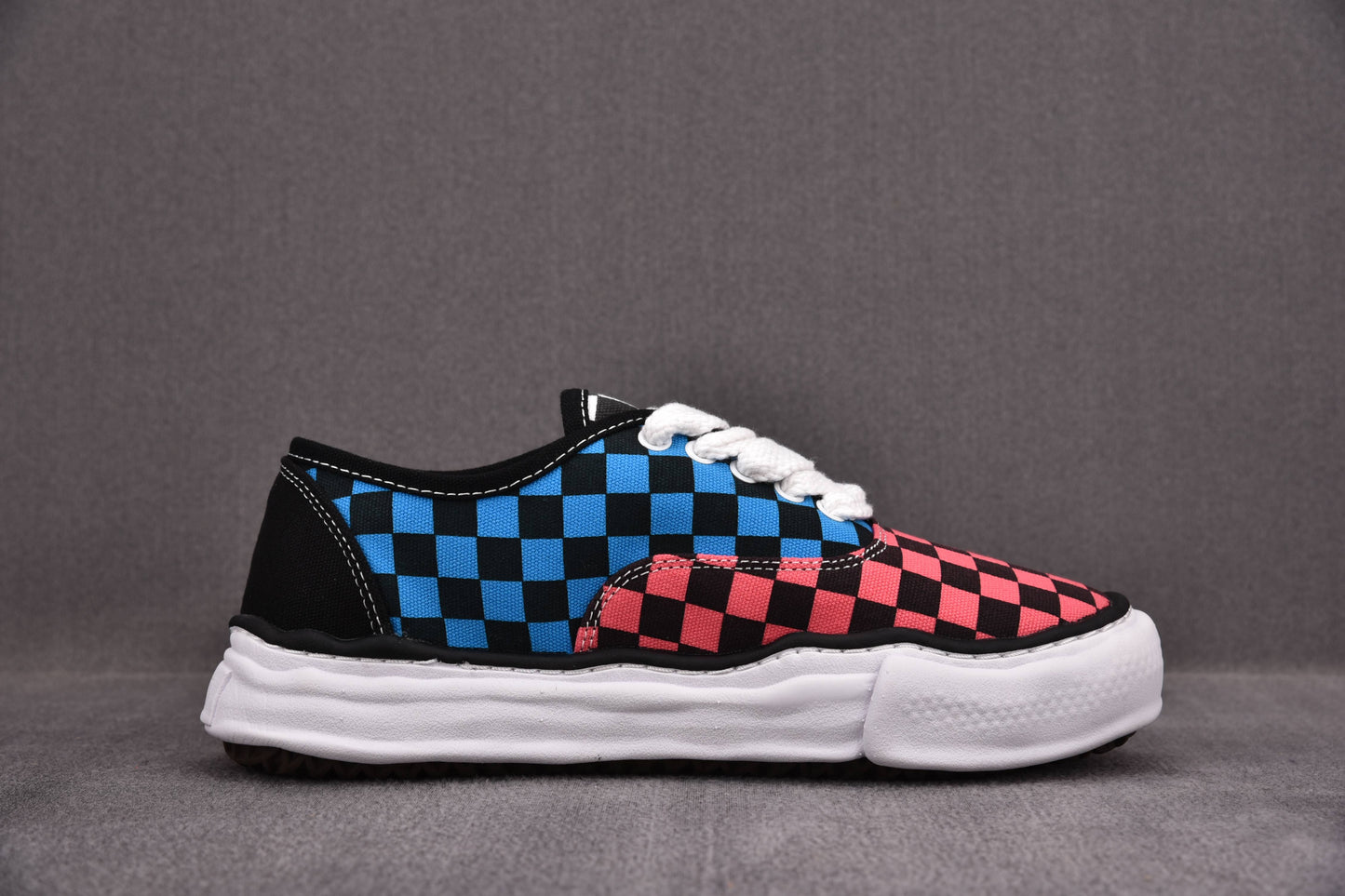 Maison Mihara Yasuiro Baker OG Sole Canvas Low Multi Check