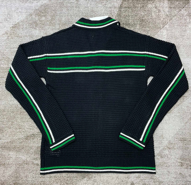 Casablanca Crochet Effect Tennis Shacket Black
