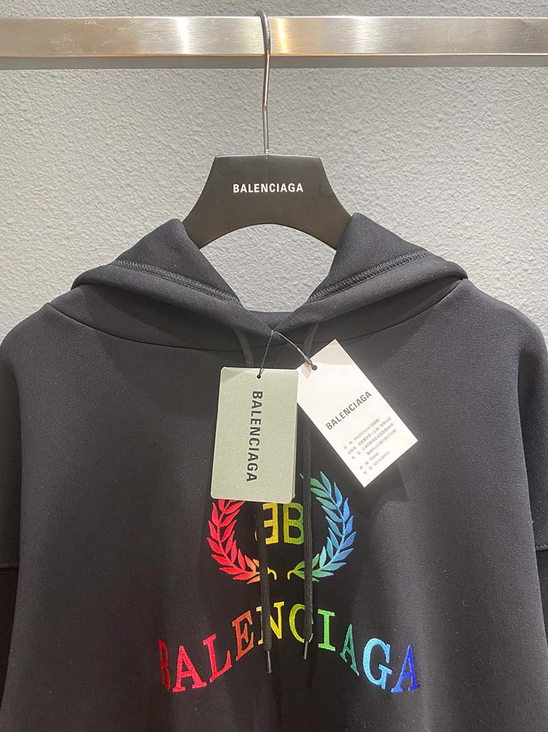 Balenciaga  Rainbow-Logo Hoodie