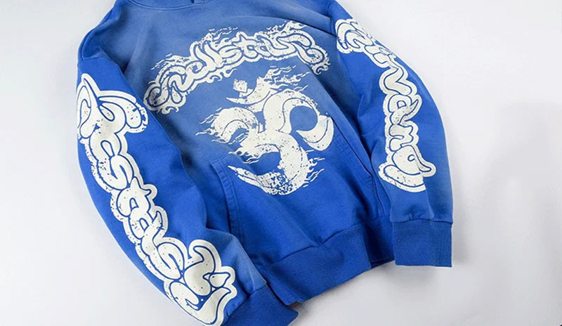 Hellstar Yoga Hoodie Blue