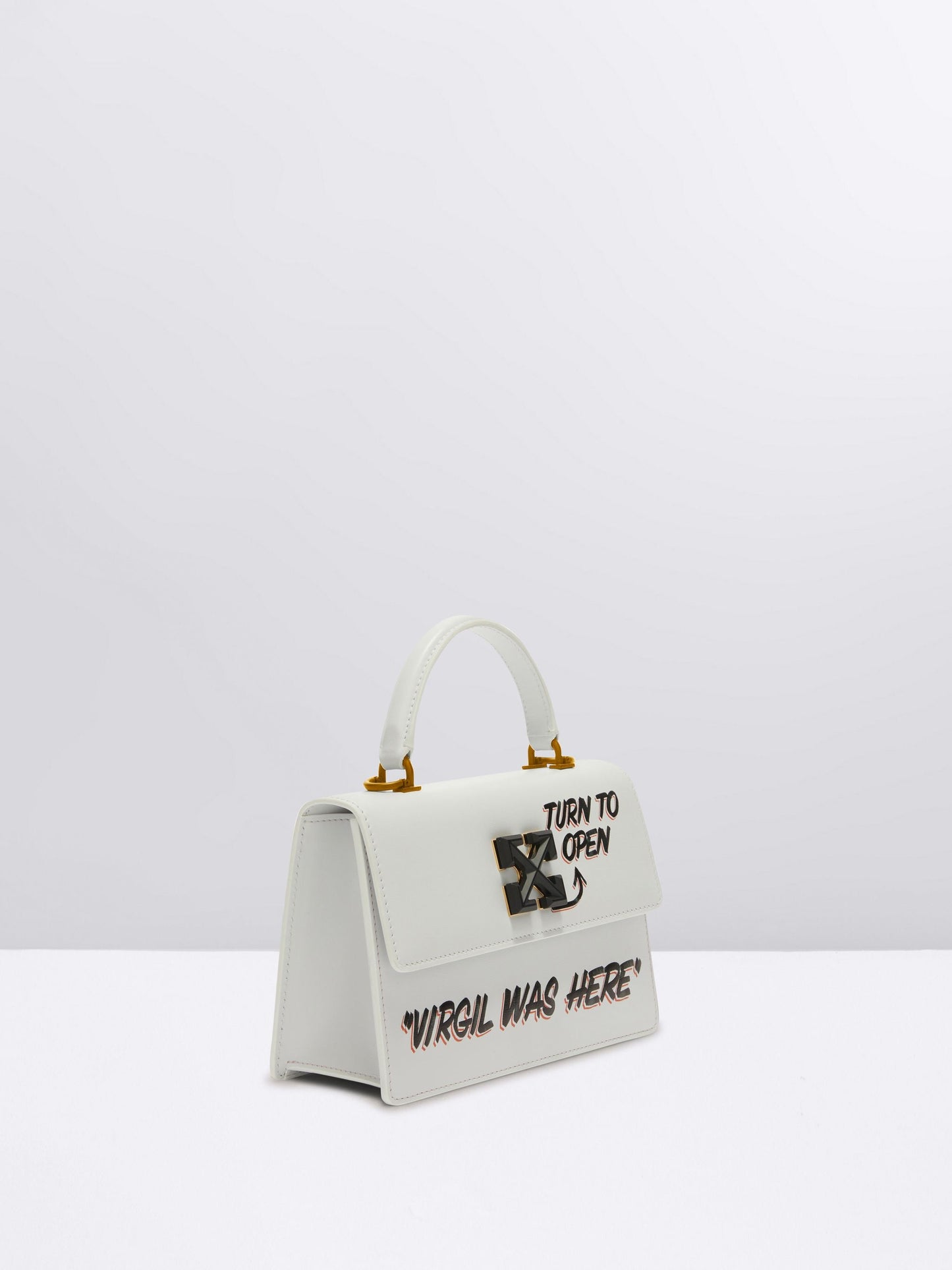 OFF-WHITE "CASH INSIDE" 1.4 Tote Jitney Bag White