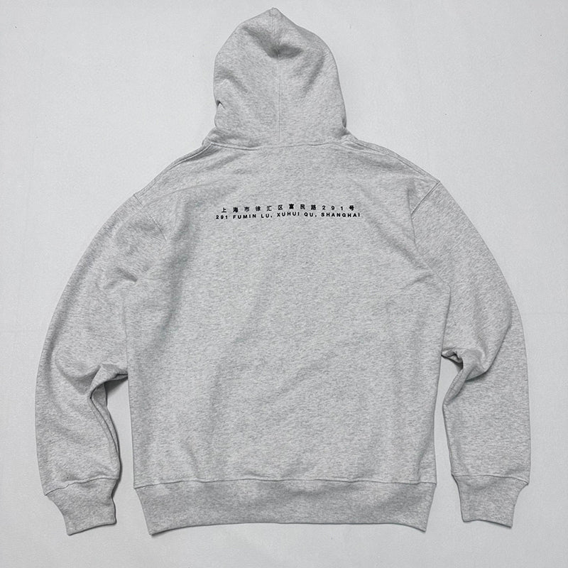 Supreme Shanghai Box Logo Hoodie Heather Grey