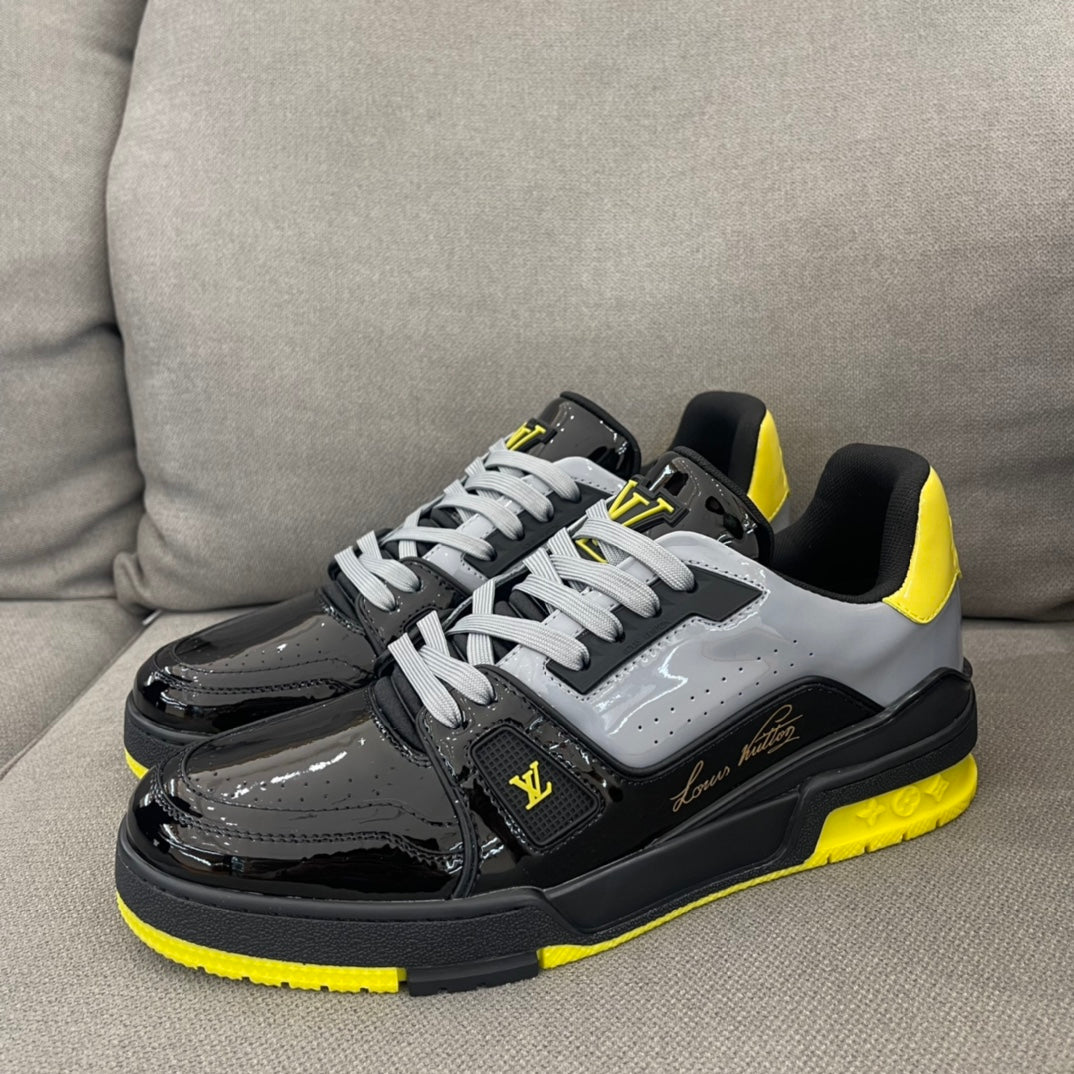 Louis Vuitton LV Trainer Black Yellow