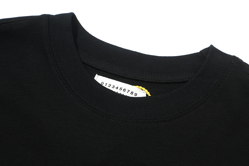 Maison Margiela MM6 Kitten Number Logo T-shirt Black